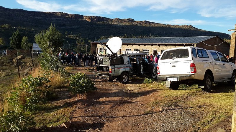 Broadcast for Parliament Elections in Lesotho through  Yamal-402.