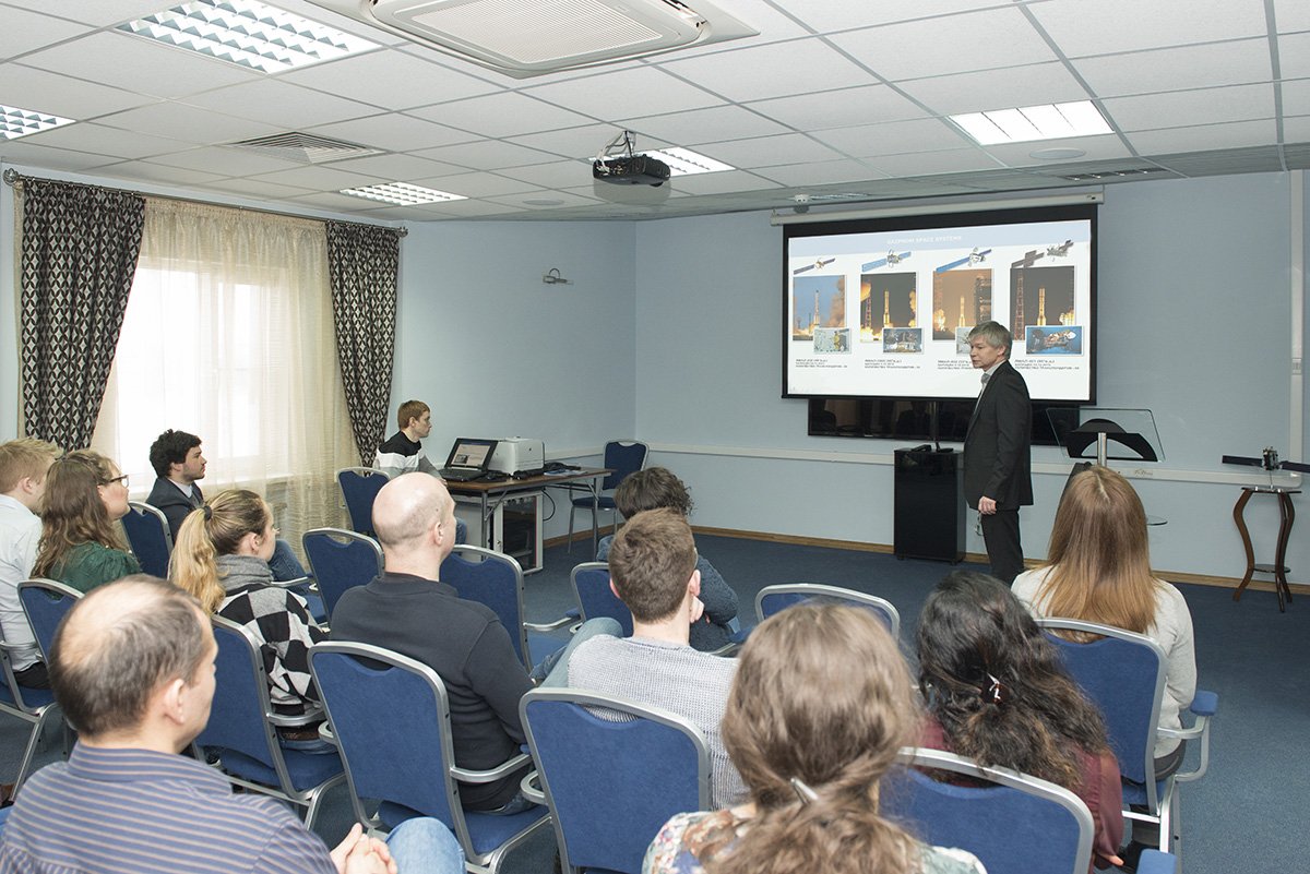 Students of the International Space University learned about Gazprom Space Systems’ activity