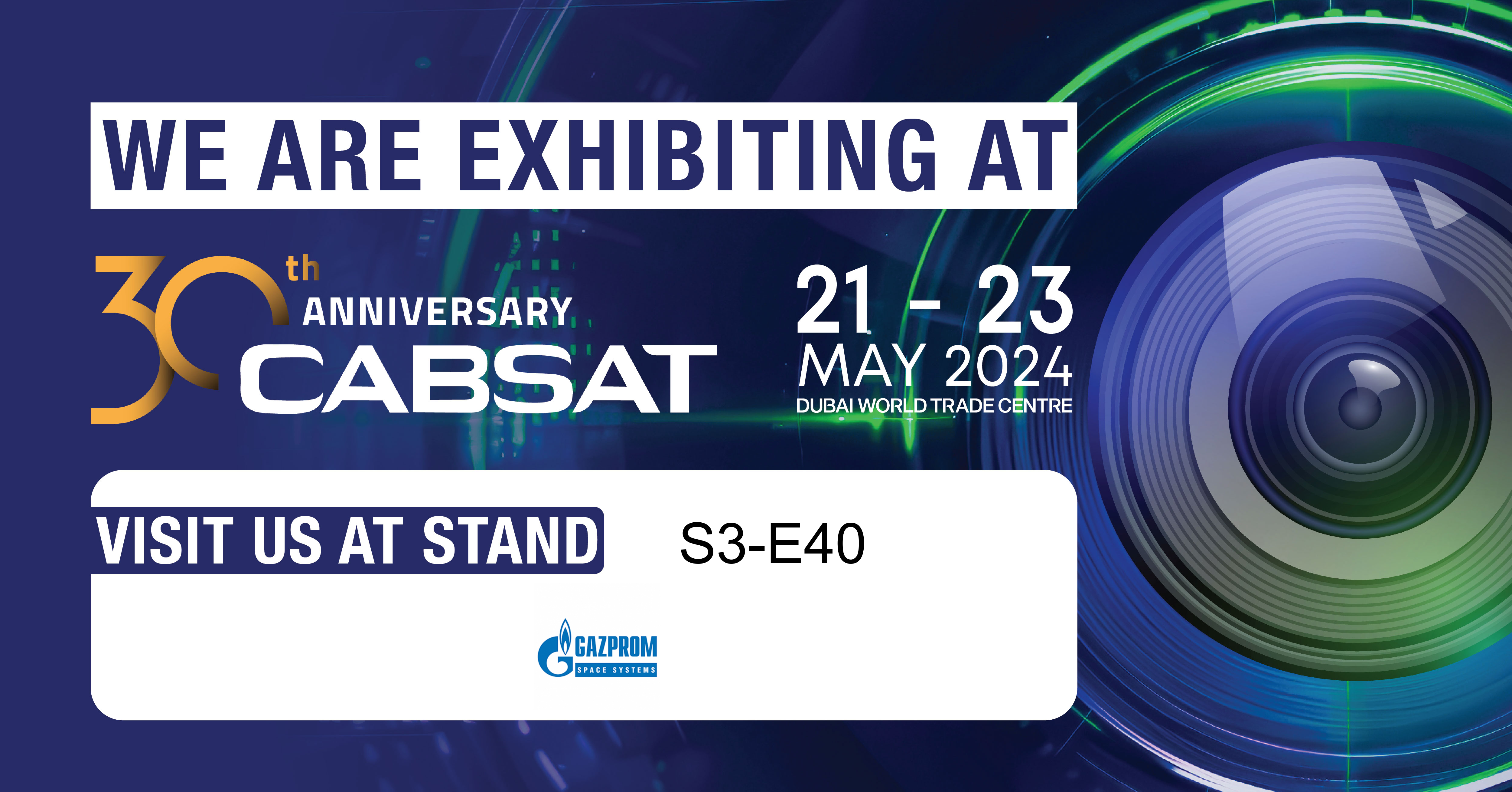 Gazprom Space Systems will take part in the CABSAT 2024 exhibition Gazprom Space Systems will take part in the CABSAT 2024 exhibition