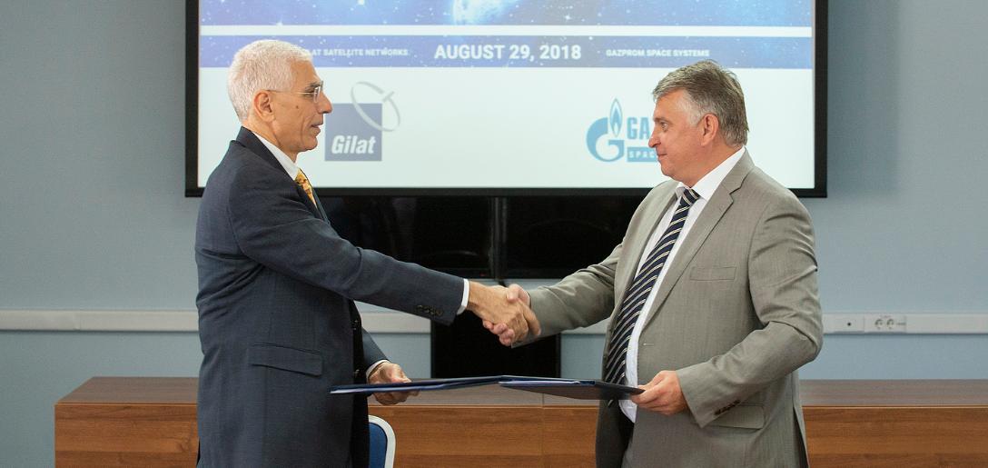 Gazprom Space Systems and Gilat sign a Contract and Cooperation Agreement 